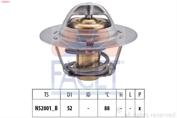Termostat,lichid Racire Facet Ford 7.8355S