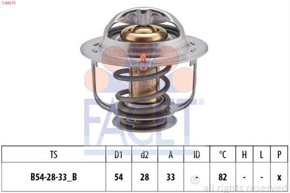 Termostat,lichid Racire Facet Ford 7.8657S