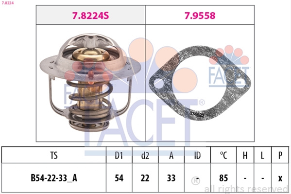 Termostat,lichid Racire Facet Opel 7.8224
