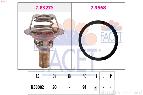 Termostat,lichid Racire Facet Renault 7.8327
