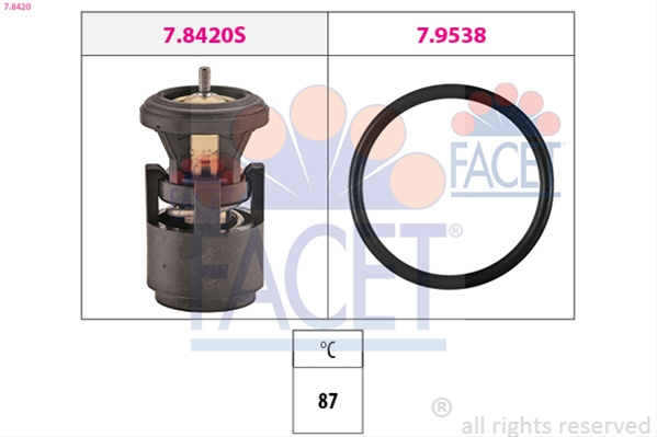 Termostat,lichid Racire Facet Skoda 7.8420