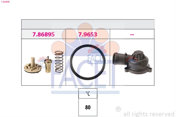 Termostat,lichid Racire Facet Vw 7.8689K