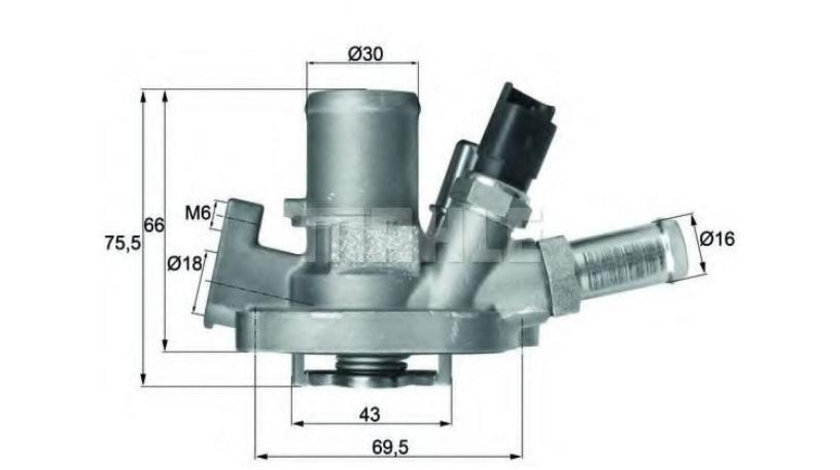 Termostat,lichid racire Fiat BRAVO II (198) 2006-2016 #2 55215006