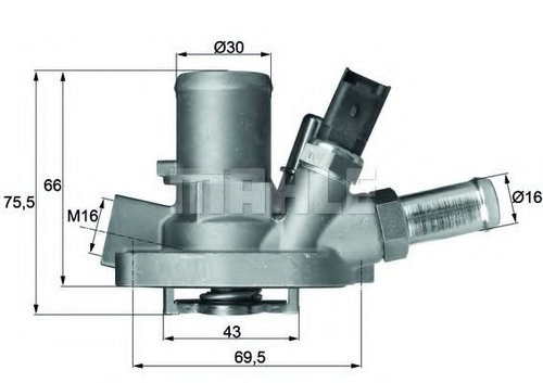 Termostat,lichid racire FIAT BRAVO II (198) (2006 - 2016) MAHLE ORIGINAL TI 147 80 piesa NOUA
