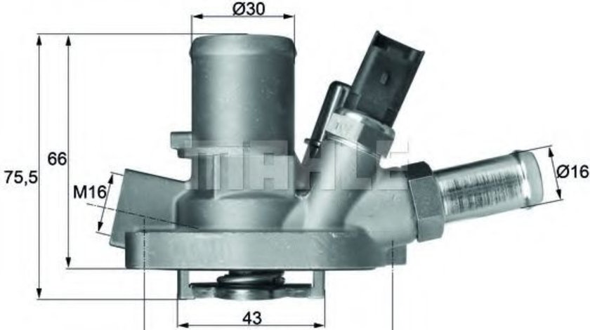 Termostat,lichid racire FIAT LINEA (323) (2007 - 2016) MAHLE ORIGINAL TI 147 80 piesa NOUA