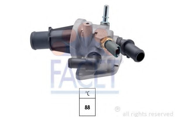 Termostat,lichid racire FIAT PANDA (169) (2003 - 2016) FACET 7.8580 piesa NOUA