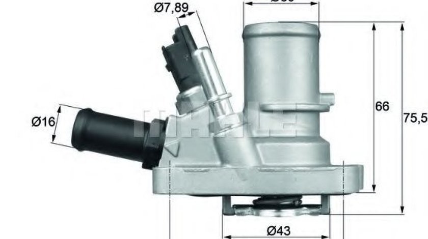 Termostat,lichid racire FIAT PUNTO EVO (199) (2008 - 2016) MAHLE ORIGINAL TI 144 88 piesa NOUA