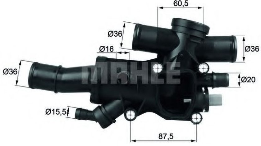 Termostat,lichid racire FIAT SCUDO caroserie (272, 270) (2007 - 2016) MAHLE ORIGINAL TH 44 83 piesa NOUA