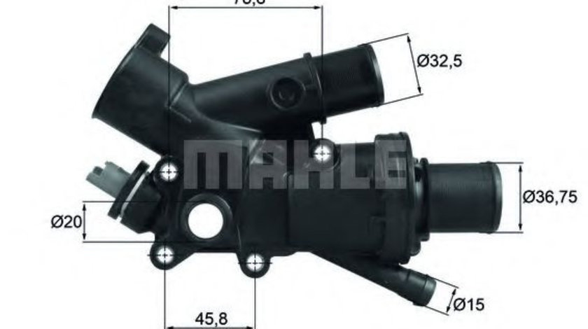 Termostat,lichid racire FORD C-MAX II Van (2010 - 2016) MAHLE ORIGINAL TH 43 83 piesa NOUA