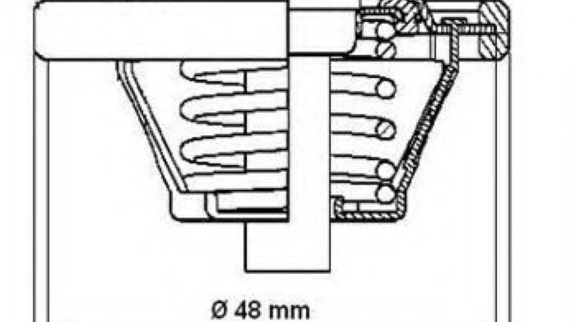 Termostat,lichid racire FORD FIESTA IV (JA, JB) (1995 - 2002) WAHLER 4457.82D piesa NOUA