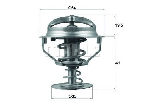 Termostat,lichid racire FORD FIESTA V (JH, JD) (2001 - 2010) MAHLE ORIGINAL TX 164 82D piesa NOUA
