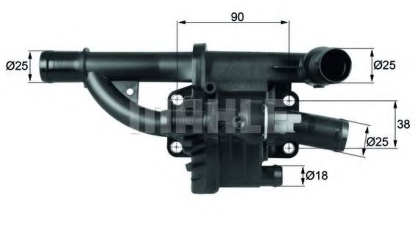 Termostat,lichid racire FORD FUSION (JU) (2002 - 2012) MAHLE ORIGINAL TH 40 83 piesa NOUA