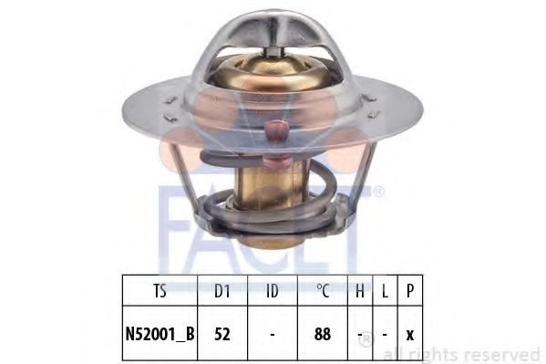 Termostat,lichid racire FORD TRANSIT bus (E) (1994 - 2000) FACET 7.8355S piesa NOUA