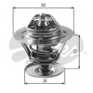 Termostat,lichid racire FORD TRANSIT CONNECT (P65, P70, P80) (2002 - 2016) GATES TH12592G1 piesa NOU...