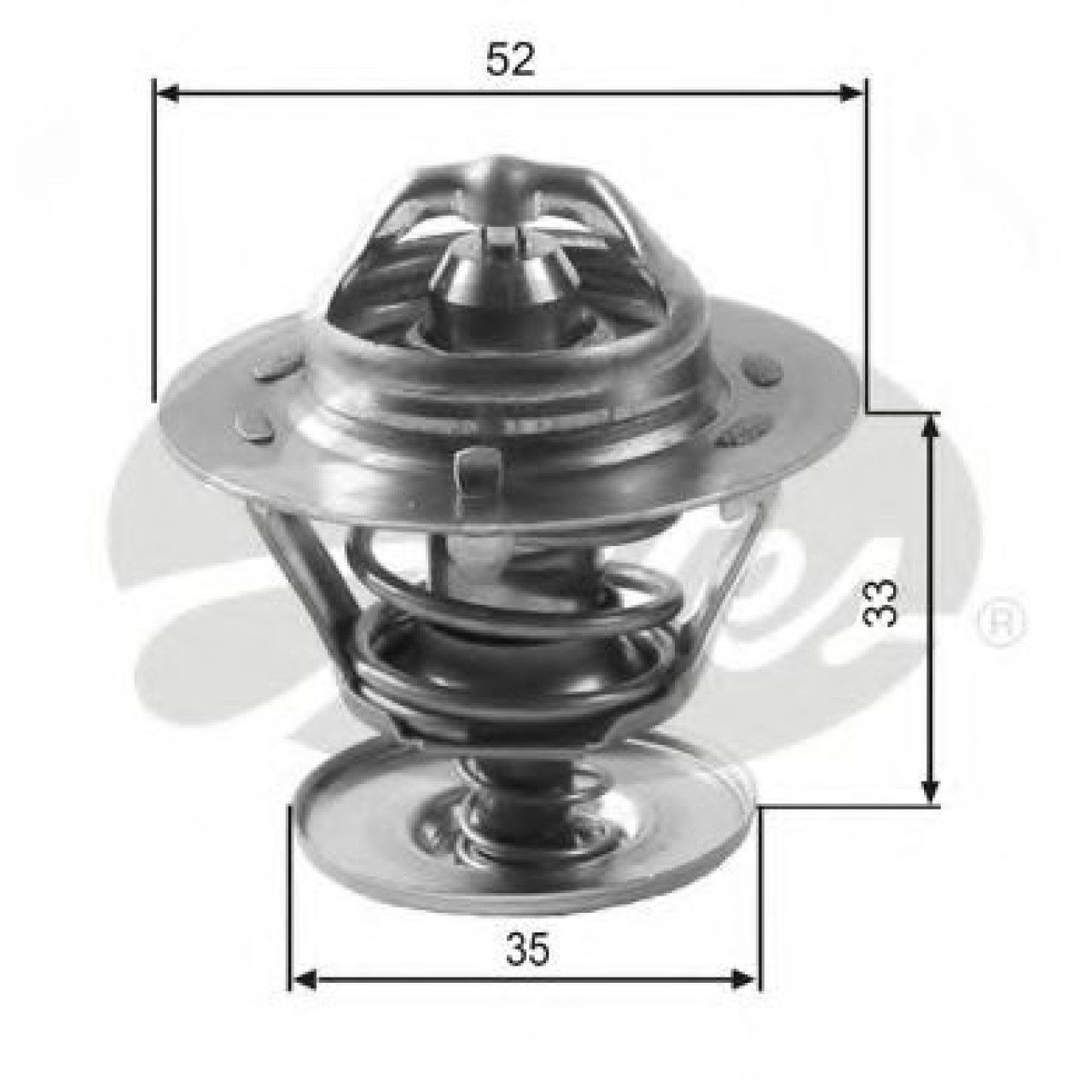 Termostat,lichid racire FORD TRANSIT platou / sasiu (E) (1994 - 2000) GATES TH12588G1 piesa NOUA