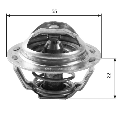 Termostat,lichid Racire Gates Citroën TH13783G1
