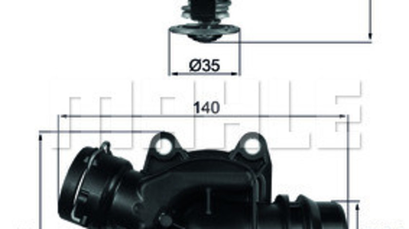 Termostat,lichid racire HYUNDAI GALLOPER I MAHLE TI 233 88