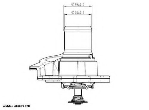 Termostat,lichid racire IVECO DAILY IV bus (2006 - 2011) WAHLER 410937.82D piesa NOUA