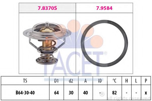 Termostat,lichid racire LEXUS LS (UCF30) (2000 - 2006) FACET 7.8370 piesa NOUA
