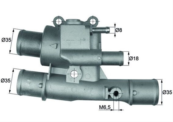 Termostat,lichid Racire Mahle Original Fiat TI 123 88