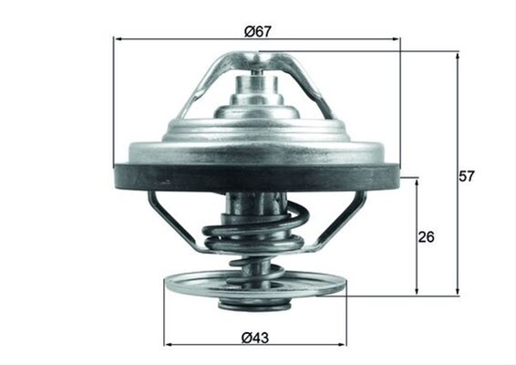 Termostat,lichid Racire Mahle Original Man TX 158 83