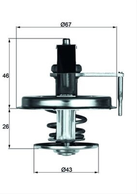 Termostat,lichid Racire Mahle Original Mercedes-Benz TX 22 84D
