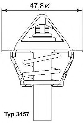 Termostat,lichid racire MERCEDES C-CLASS T-Model (S203) (2001 - 2007) WAHLER 3457.90D piesa NOUA