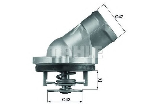 Termostat,lichid racire MERCEDES C-CLASS (W203) (2000 - 2007) MAHLE ORIGINAL TI 45 87D piesa NOUA