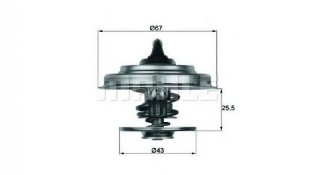 Termostat,lichid racire Mercedes CABRIOLET (W111) 1969-1971 #2 0012039175