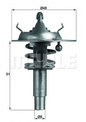 Termostat,lichid racire MERCEDES CLC-CLASS (CL203) (2008 - 2011) MAHLE ORIGINAL TX 106 90D piesa NOUA
