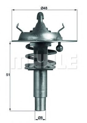 Termostat,lichid racire MERCEDES CLK (C209) (2002 - 2009) MAHLE ORIGINAL TX 106 90D piesa NOUA