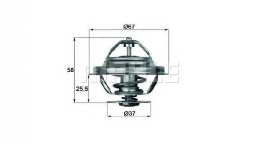 Termostat,lichid racire Mercedes COUPE (C123) 1977-1985 #2 0022037575