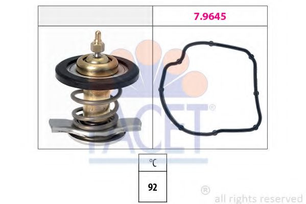 Termostat,lichid racire MERCEDES E-CLASS (W210) (1995 - 2003) FACET 7.8590 piesa NOUA