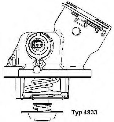 Termostat,lichid racire MERCEDES G-CLASS Cabrio (W463) (1989 - 2016) WAHLER 4833.100D piesa NOUA
