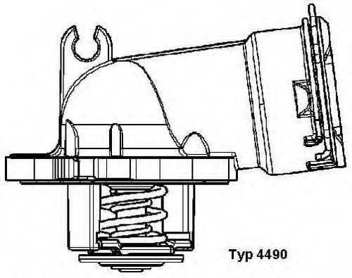 Termostat,lichid racire MERCEDES SPRINTER 5-t platou / sasiu (906) (2006 - 2016) WAHLER 4490.87D pie...