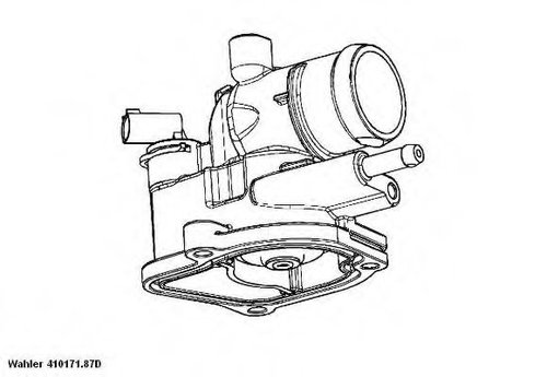 Termostat,lichid racire MERCEDES VITO bus (638) (1996 - 2003) WAHLER 410171.87D piesa NOUA
