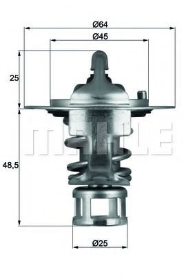 Termostat,lichid racire NISSAN PATHFINDER II (R50) (1995 - 2004) MAHLE ORIGINAL TX 65 82 piesa NOUA
