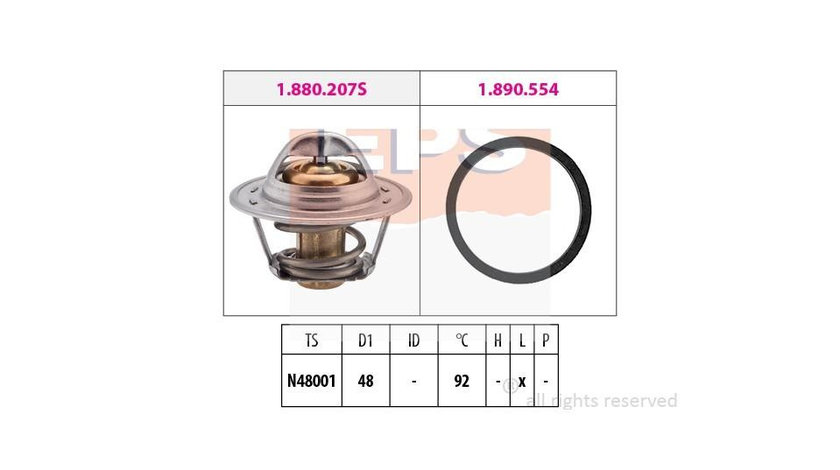 Termostat,lichid racire Opel ASCONA B (81_, 86_, 87_, 88_) 1975-1981 #2 03038094