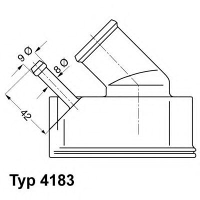Termostat,lichid racire OPEL ASTRA F Hatchback (53, 54, 58, 59) (1991 - 1998) WAHLER 4183.92D piesa ...