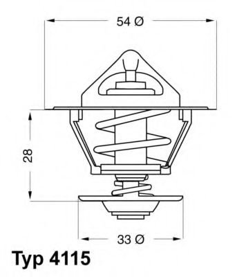 Termostat,lichid racire OPEL ASTRA F Hatchback (53, 54, 58, 59) (1991 - 1998) WAHLER 4115.92D piesa ...