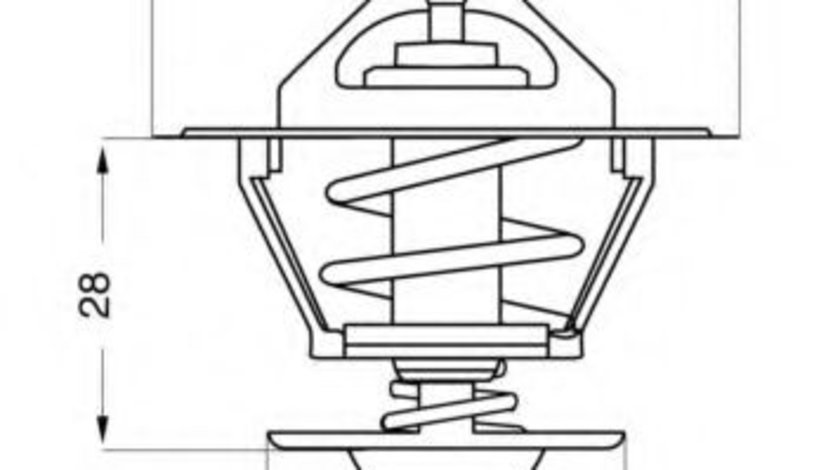 Termostat,lichid racire OPEL ASTRA G Combi (F35) (1998 - 2009) WAHLER 4115.92D piesa NOUA