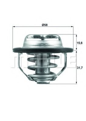 Termostat,lichid racire OPEL ASTRA G Hatchback (F48, F08) (1998 - 2009) MAHLE ORIGINAL TX 122 82 piesa NOUA