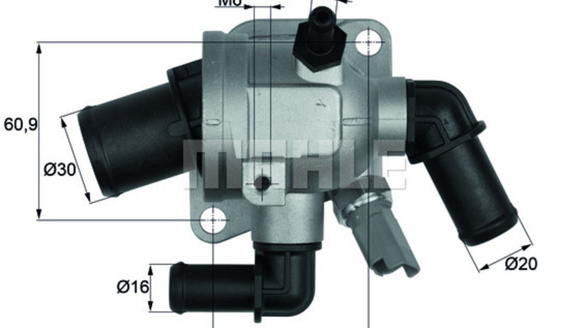 Termostat,lichid racire OPEL ASTRA H (A04) MAHLE TI 173 88