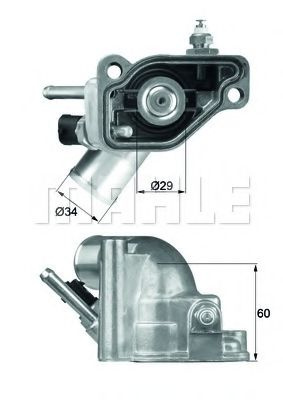 Termostat,lichid racire OPEL ASTRA H GTC (L08) (2005 - 2016) MAHLE ORIGINAL TI 5 92 piesa NOUA