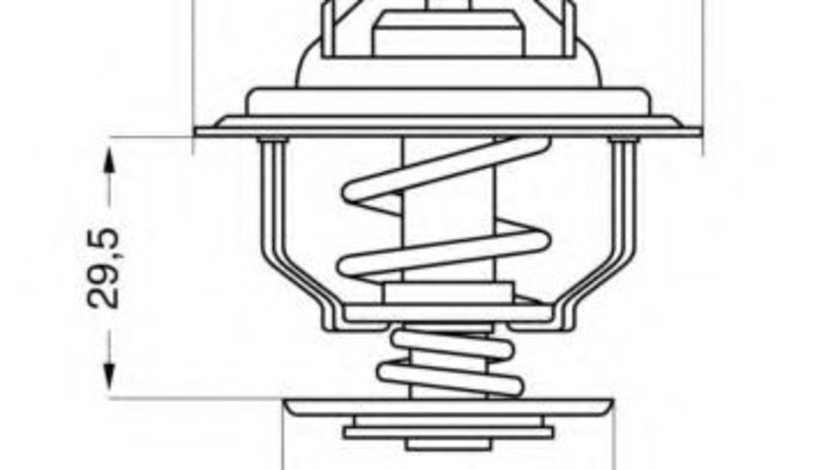 Termostat,lichid racire OPEL FRONTERA A (5_MWL4) (1992 - 1998) WAHLER 4255.92D piesa NOUA