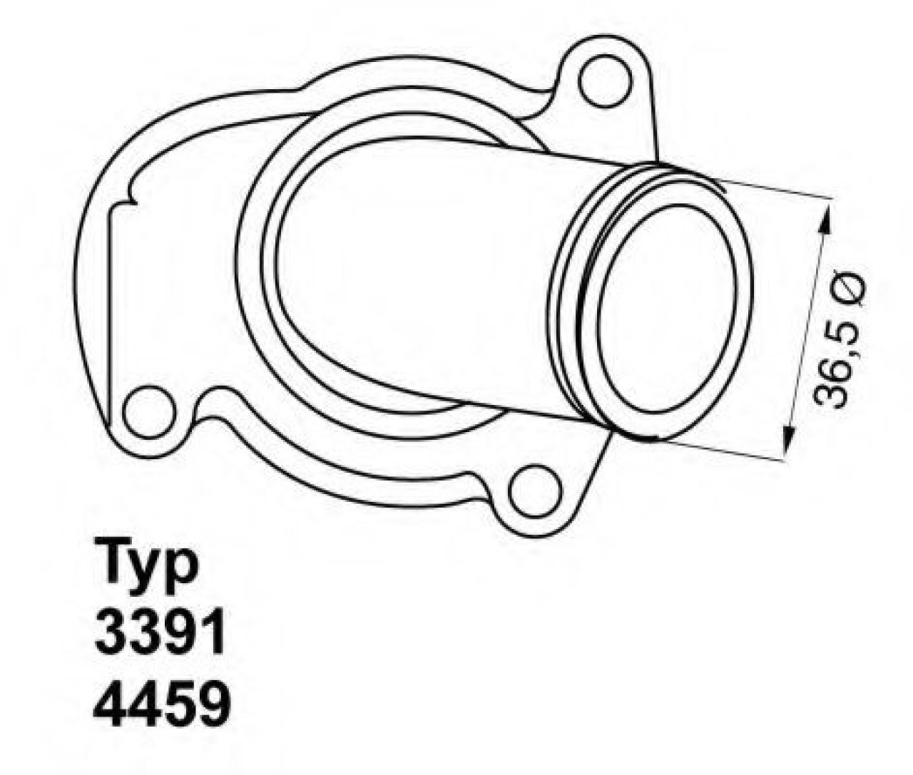 Termostat,lichid racire OPEL MERIVA (2003 - 2010) WAHLER 4459.92D piesa NOUA