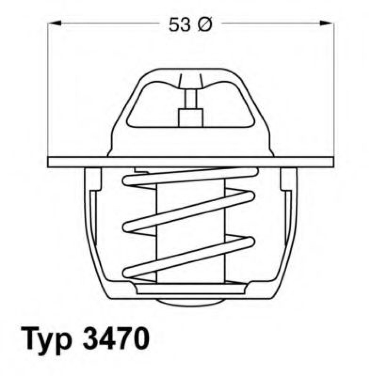 Termostat,lichid racire OPEL MOVANO Combi (J9) (1998 - 2010) WAHLER 3470.89D50 piesa NOUA