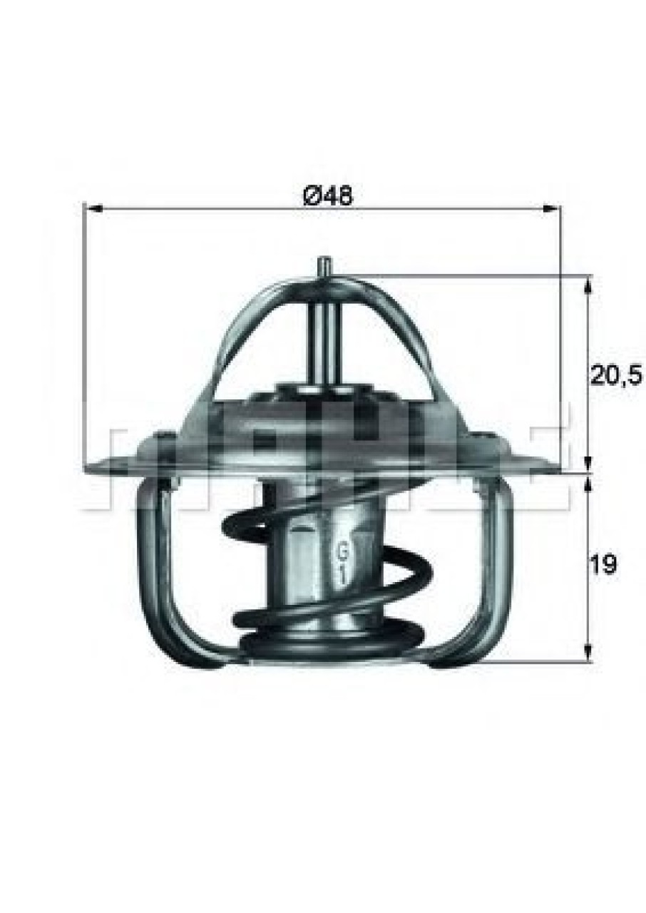 Termostat,lichid racire OPEL VECTRA B (36) (1995 - 2002) MAHLE ORIGINAL TX 1 92D piesa NOUA