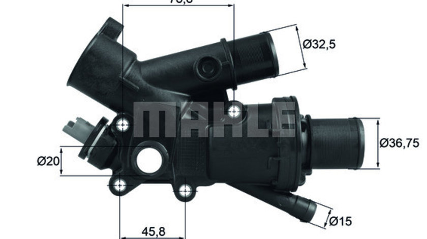 Termostat,lichid racire PEUGEOT 3008 MPV (0U_) MAHLE TH 43 83