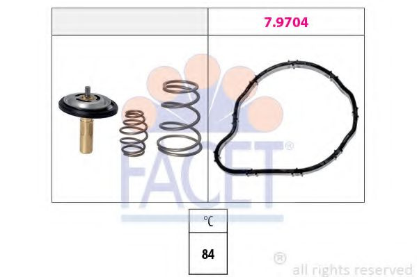 Termostat,lichid racire PEUGEOT 307 (3A/C) (2000 - 2016) FACET 7.8841 piesa NOUA